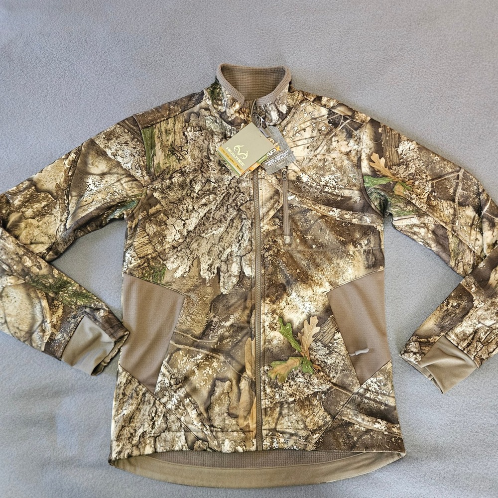 Realtree Mens Chill Cutter Jacket Camo Windproof Scent‎ Control Size Small